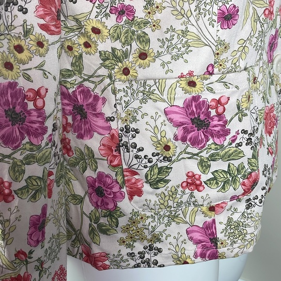 JM Collection Spring Floral Print Blazer - Picture 4 of 10